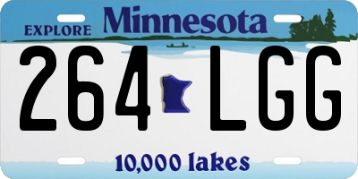 MN license plate 264LGG