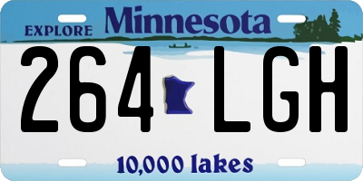 MN license plate 264LGH