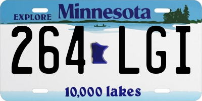 MN license plate 264LGI