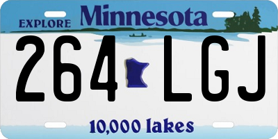 MN license plate 264LGJ