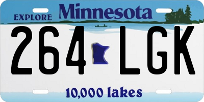 MN license plate 264LGK