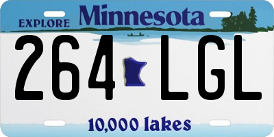 MN license plate 264LGL