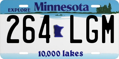 MN license plate 264LGM