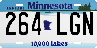 MN license plate 264LGN