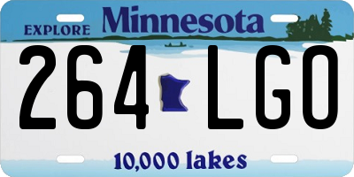 MN license plate 264LGO