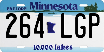 MN license plate 264LGP
