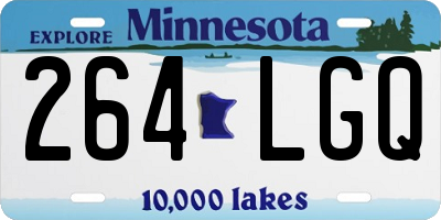 MN license plate 264LGQ