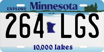 MN license plate 264LGS