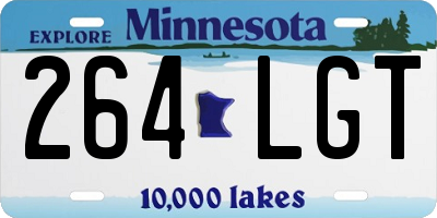 MN license plate 264LGT