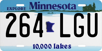 MN license plate 264LGU