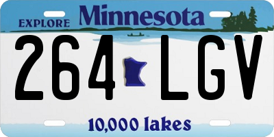 MN license plate 264LGV