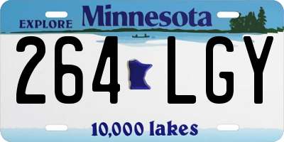 MN license plate 264LGY