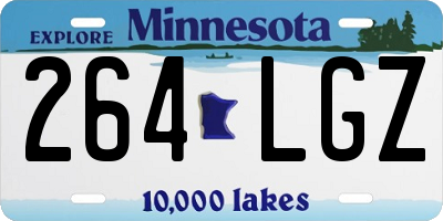 MN license plate 264LGZ