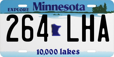 MN license plate 264LHA