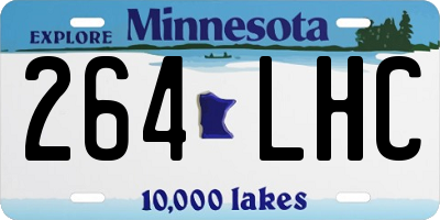 MN license plate 264LHC
