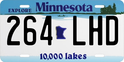 MN license plate 264LHD