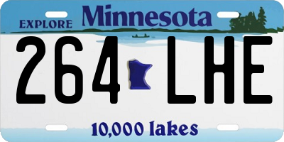 MN license plate 264LHE