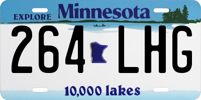 MN license plate 264LHG