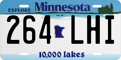 MN license plate 264LHI
