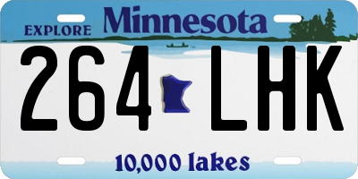 MN license plate 264LHK