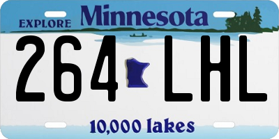 MN license plate 264LHL