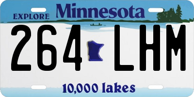 MN license plate 264LHM