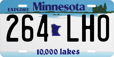 MN license plate 264LHO