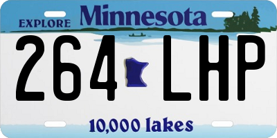 MN license plate 264LHP