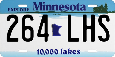 MN license plate 264LHS