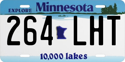 MN license plate 264LHT