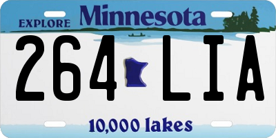 MN license plate 264LIA