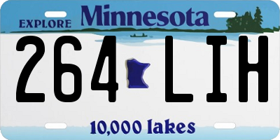 MN license plate 264LIH