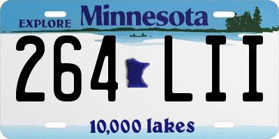 MN license plate 264LII