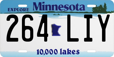 MN license plate 264LIY