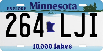MN license plate 264LJI