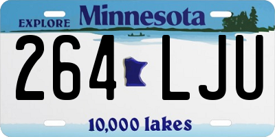 MN license plate 264LJU