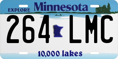 MN license plate 264LMC