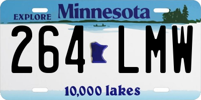 MN license plate 264LMW
