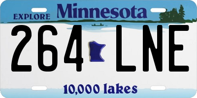 MN license plate 264LNE