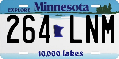 MN license plate 264LNM