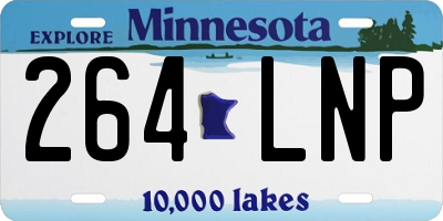 MN license plate 264LNP