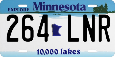 MN license plate 264LNR