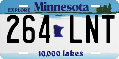 MN license plate 264LNT