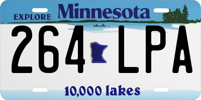 MN license plate 264LPA