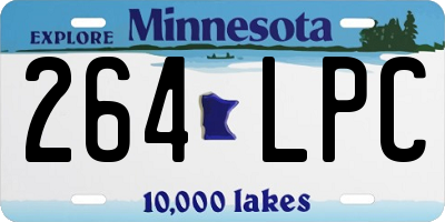 MN license plate 264LPC