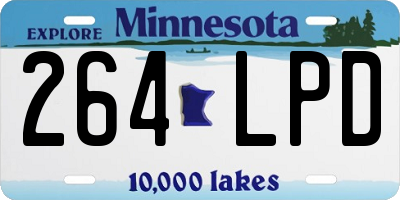 MN license plate 264LPD