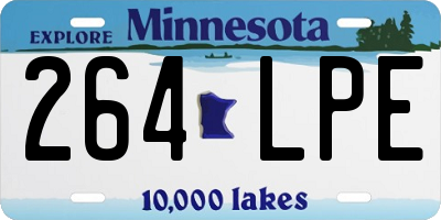 MN license plate 264LPE