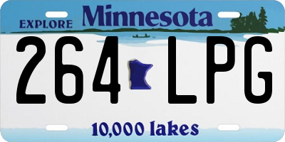 MN license plate 264LPG