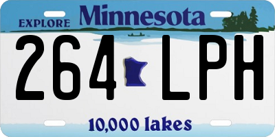 MN license plate 264LPH