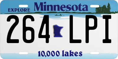 MN license plate 264LPI